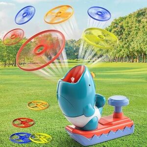 New!! TEMI Flying Discs Launcher toy set